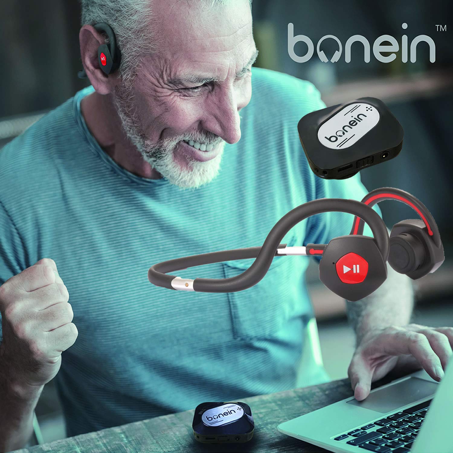 NEW bonein BN702T bone conduction earphone bluetooth headphone sound