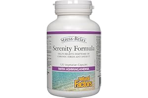 Natural Factors - Stress Relax Serenity Formula. Stress and Anxiety Formula. 120 capsules