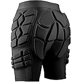 OutdoorMaster Snowboard Butt Pad - 3D Protection Impact Shorts With Thick EVA Pads for Snowboarding, Skating and Skiing - Tailbone Protection - 3 Sizes