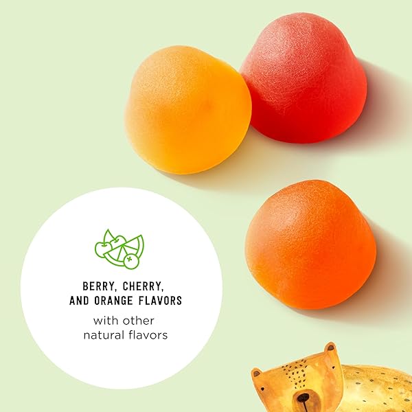 AMAZON BRAND – MAMA BEAR ORGANIC KIDS MULTIVITAMIN GUMMIES, BERRY, CHERRY & ORANGE, 60 COUNT, 1 MONTH SUPPLY (PACKAGING MAY VARY)