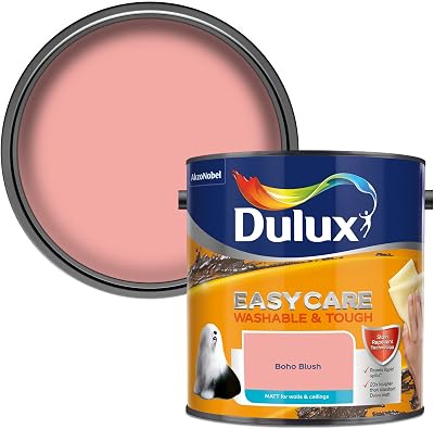 Dulux Easycare Washable Matt Emulsion Paint Boho Blush 2.5L Stain Repellent