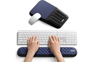 Vaydeer Wrist Rest for Keyboard and Mouse, Computer Ergonomic Wrist Support Pad, Soft Memory Foam Arm Cushion for Desk, Palm 