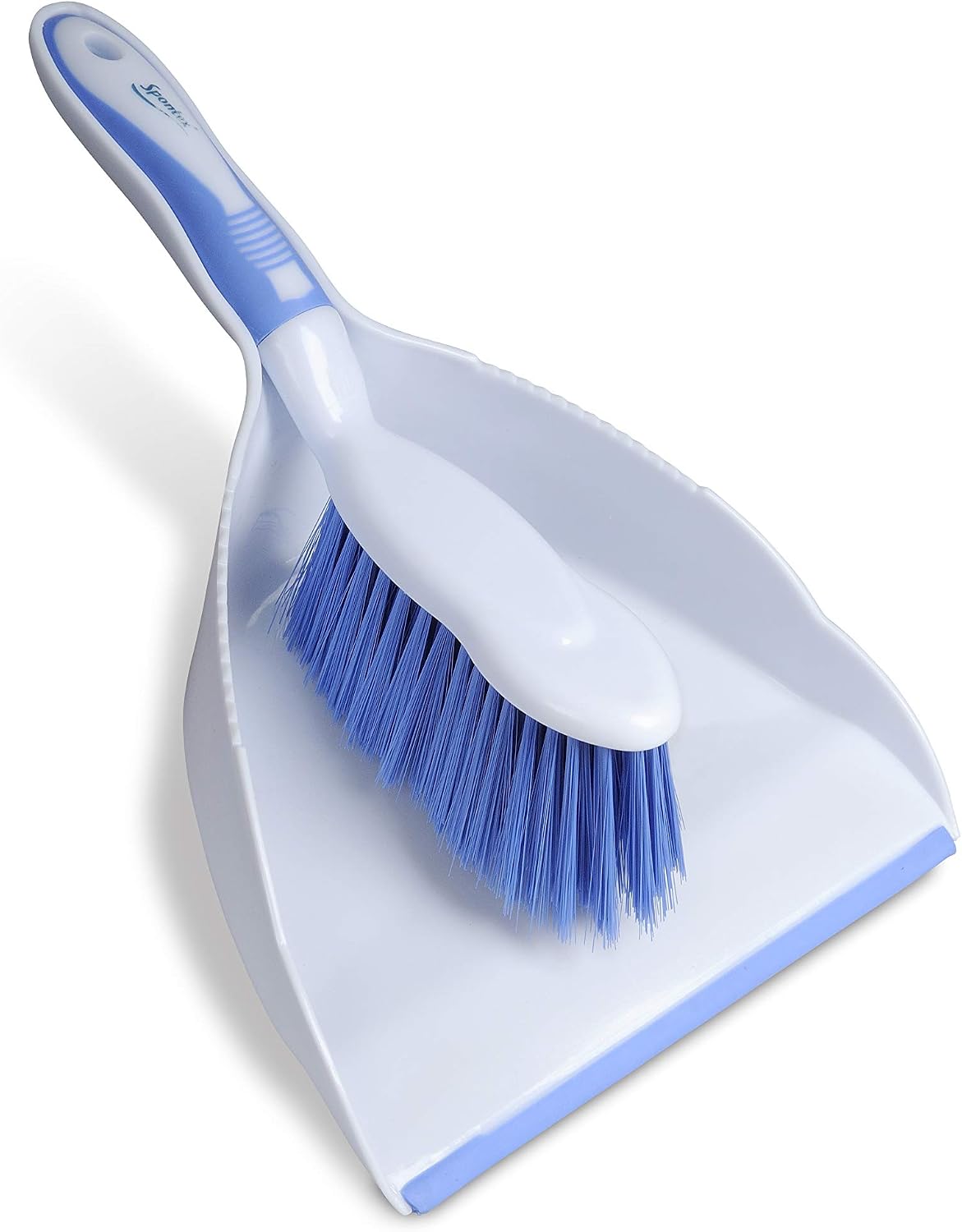 Spontex Dustpan & Brush Set, White, 2 Count (Pack of 1)