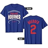 Nico Hoerner Chicago Name & Number (Front & Back) T-Shirt