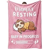 Valentines New Mom Gifts for Pregnant Women, Pregnancy Gifts for Expecting Mom, Funny Maternity Blanket Gift for Mama to be, First Time Moms, Mothers Day Birthday Gift for Pregnant Women, 60'' X 50''