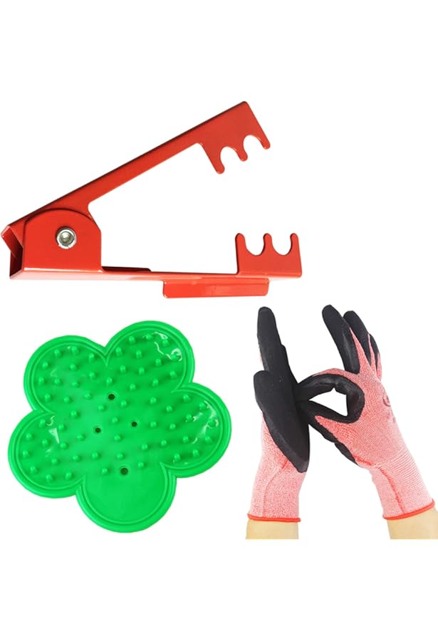 Jevie Thorn Remover For Roses, Stripper Thorn Remover Tool Universal Fit For Thorny Plants (3 Packs