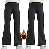 Deuerr Girls Flare Leggings Bootcut Yoga Pants for Kids Girls Stretchy High Warm Waisted Bell Bottoms for 5-12Years