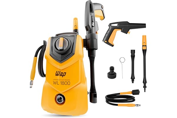 WAP Lavadora de Alta Pressão WL 1800 360L/h Portátil, com Jato em Leque e Concentrado 1500psi 1400W 127V