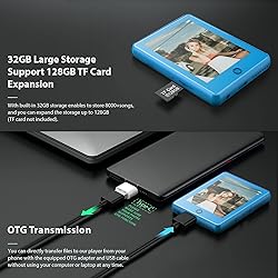 32GB MP3 Player with Bluetooth 5.1,2.8'' Full Touch