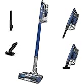 Shark Cordless Vacuum Cleaner with HEPA Filter, Lightweight, Portable, Rechargeable, Powerful Pet Hair Pickup, Removable Handheld, Crevice Tool, Dusting Brush, 50-min Runtime, Blue, IZ363HT