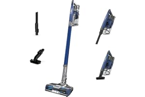 Shark Cordless Vacuum Cleaner with HEPA Filter, Lightweight, Portable, Rechargeable, Powerful Pet Hair Pickup, Removable Handheld, Crevice Tool, Dusting Brush, 50-min Runtime, Blue, IZ363HT