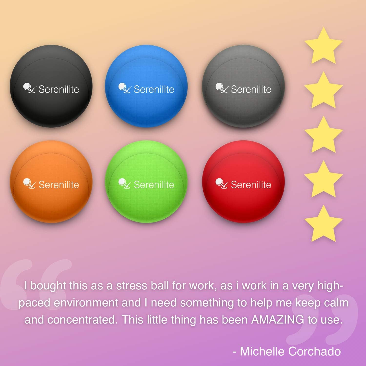 serenilite hand therapy stress ball