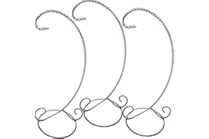 BANBERRY DESIGNS Silver Christmas Ornament Stand - Set of 3 - Ornament Displayers - 11 Inch Holders for Ornaments - Chrome Twisted Wire Display Stands with Smooth Base