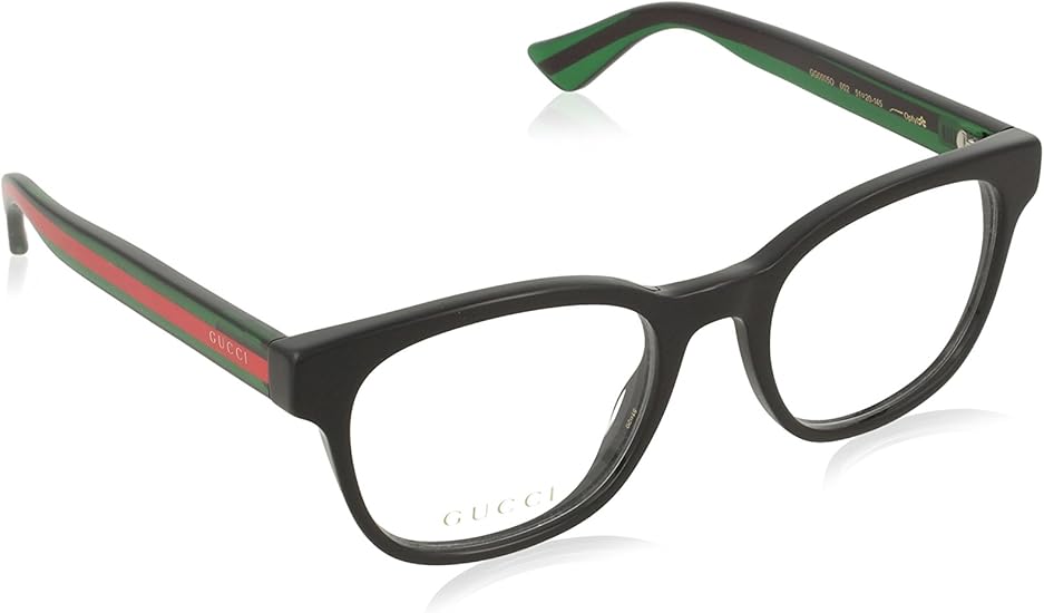 Gucci Frame 0005O_002 (51 mm) Black/Green/Red Amazon.co.uk Clothing