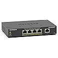 NETGEAR 5 Port PoE Gigabit Ethernet Easy Smart Managed Essentials Switch (GS305EPP) - with 4 x PoE+ @ 120W, Desktop or Wall Mount
