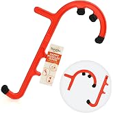 Tiger Tail Tiger Cane Back &amp; Neck Massager &ndash; Trigger Point Deep Tissue Acupressure Therapy Cane Massage Hook with 7 Gription Knobs, 2-Piece Massage Tool for Muscle Knot &amp; Shoulder Massage, Orange