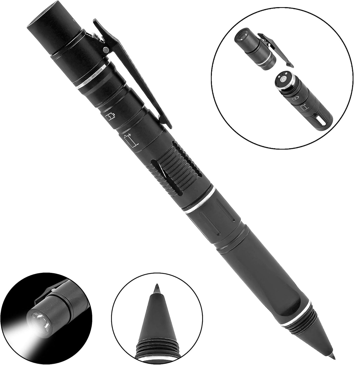 130 Lumens Tactical Penlight Multi Tool with Bright CREE XPG2 LED