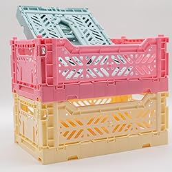 Collapsible Storage Box, Foldable Crate Organizer