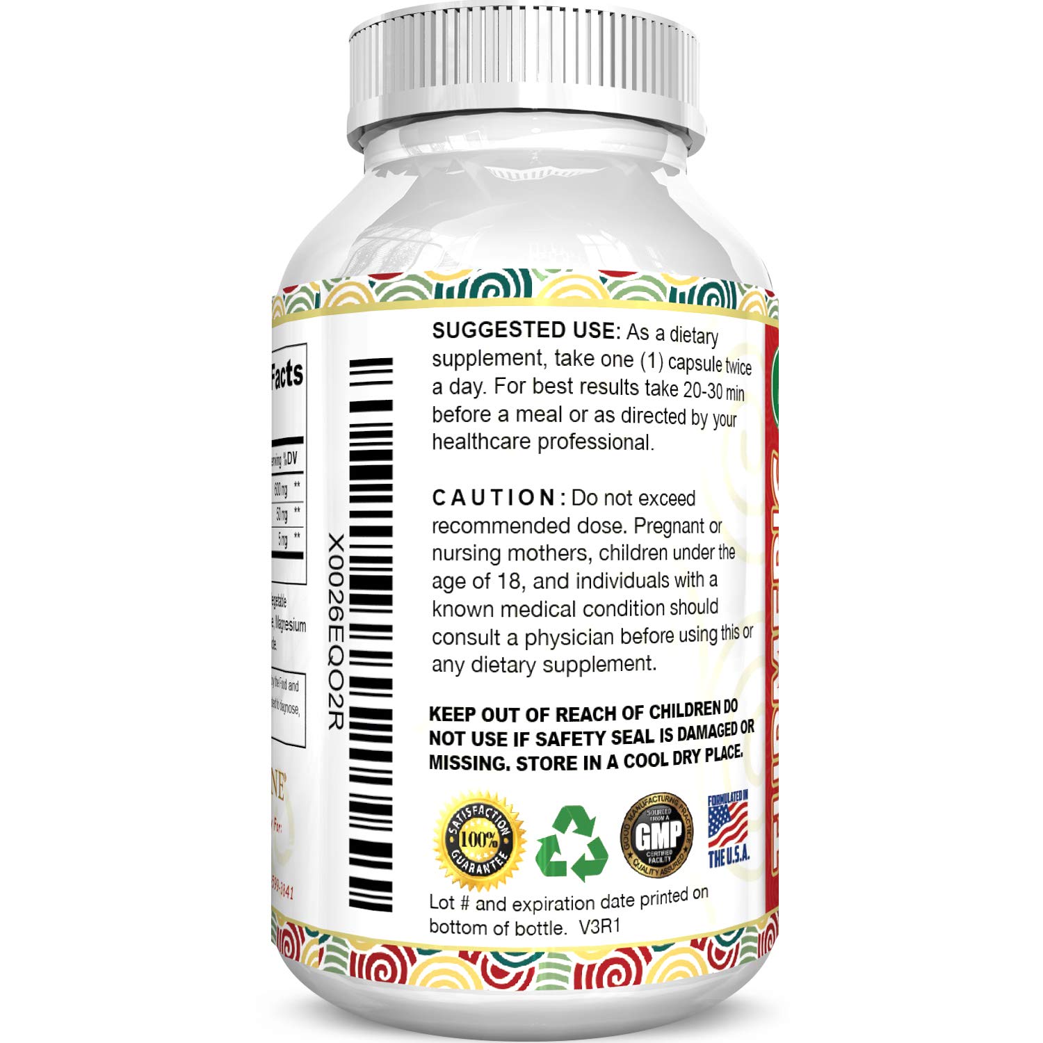 Natures Craft Pure Turmeric Curcumin with Bioprene Black Pepper Extract