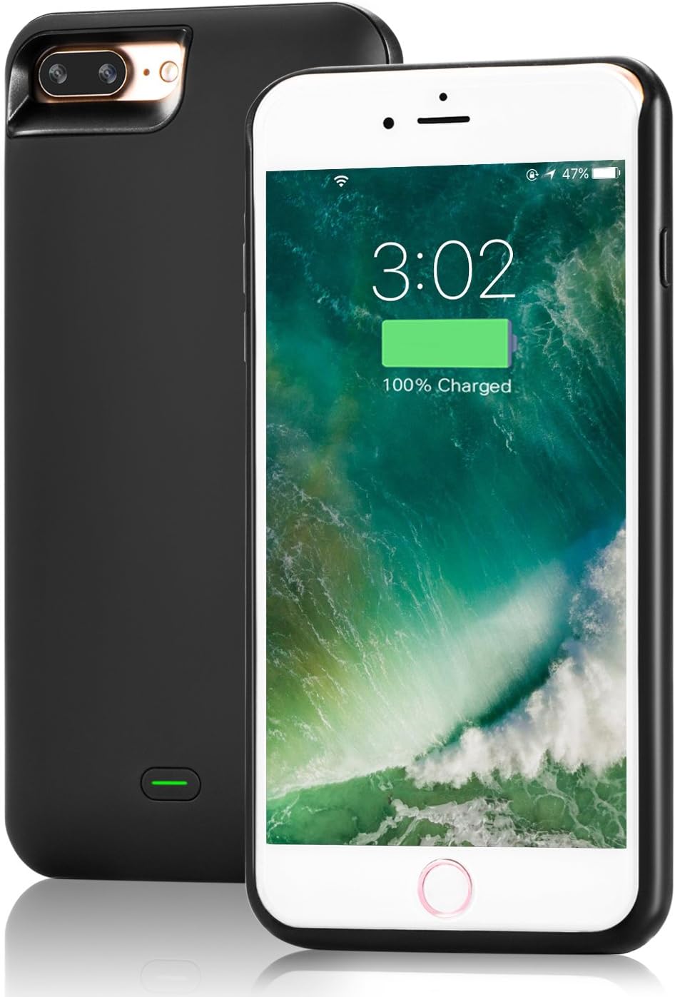 iPhone 7 Plus Battery Case,Oldboy iPhone Charger iPhone 7+ Plus Charging Case 7500mAh Ultra Slim Extended Case Battery Power Protective Cases Juice Bank Cover for iPhone 7 Plus (iOS 10+) (Black)