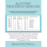 Auditory Processing Exercises: Exercises for Auditory Processing, Auditory Attention, Auditory Discrimination and Auditory Memory