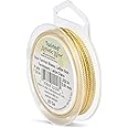 Artistic Wire, 20 Gauge / .81 mm Tarnish Resistant Brass Craft Wire, Round Twist, 8 yd / 7.31 m,AWS-20T-NTB-08Y