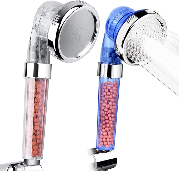 Soffione Doccia Con Filtro, Soffione Cromato Anticalcare Ad Alta Pressione E Risparmio Idrico Con 6 Tipi Di Getti 1 84802599