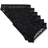 Amazon Essentials Women's Stretch All Over Lace Cheeky Panty, Pack of 6