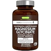 Igennus Chelated Magnesium Glycinate 1300mg, 380mg Elemental Magnesium 100% NRV Per 2 Capsules, Highest Strength & Clean Labe