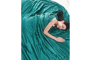 Topblan Cooling Comforter King Size, 100% Natural Bamboo Viscose, Summer Cooling Comforter, Breathable Cooling Blanket Suitable for Night Sweats & Hot Flashes, 106x90 inches, Green Grey