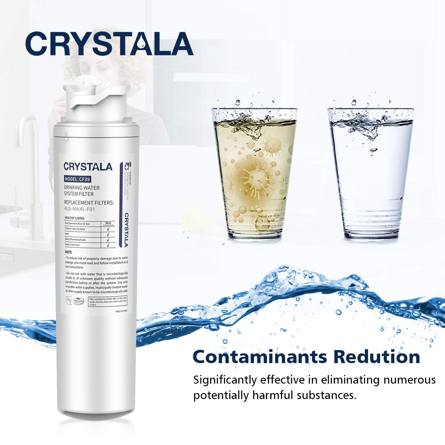 Crystala Filters High Performance Drinking Water System Filter, 2 Packs: Industrial & Scientific