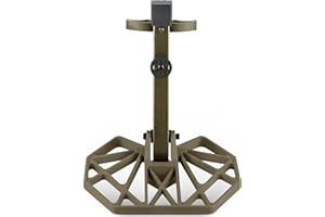 UIIHUNT Saddle Platform, Die-Cast Aluminum Construction Saddle Hunting Platform, Mobile Reliable Adjustable Hunting Platform, Silent Hunting Tree Saddle Hunting System Platform, 12"x 12" Platform