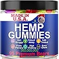 Healthergize Hemp Gummies for Sleep Support Gummy Bear Edibles, Peace and Relaxation-Made in USA