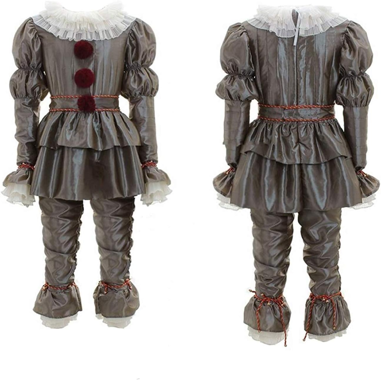 Scary Clown Costume for Kids Cosplay Halloween Costume Outfit Full Set Adults