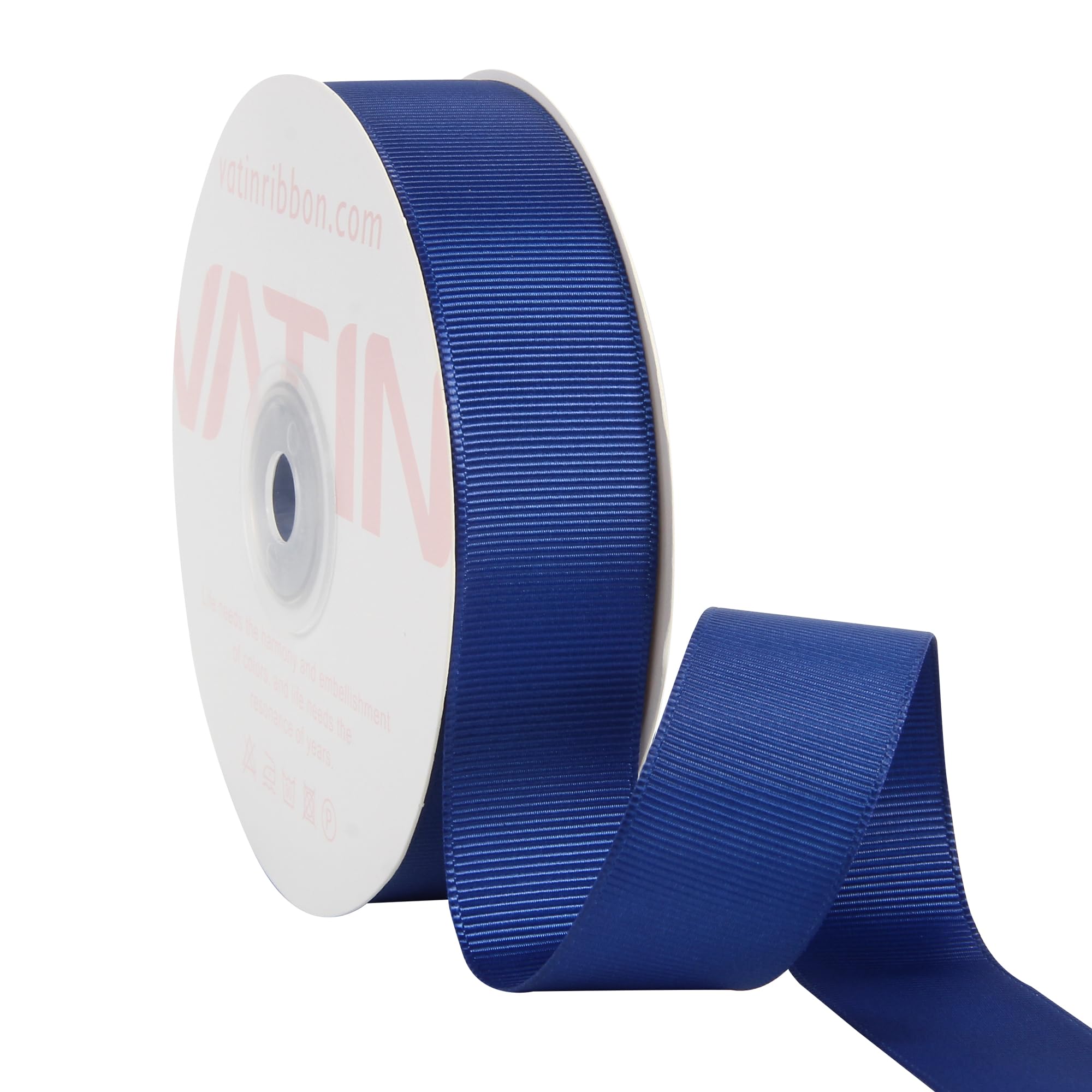 VATIN 25 mm Century Blue Grosgrain Ribbon 23 Metres Perfect for Wedding Decor, Wreath, Baby Shower,Gift Package Wrapping and Other Projects