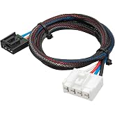 RED WOLF Brake Control Wiring Harness Fit for 1995-2009 Dodge Ram Chrysler Adapter Towing Trailer Brake Controller Wire 4 Pin Connector Cable Mount
