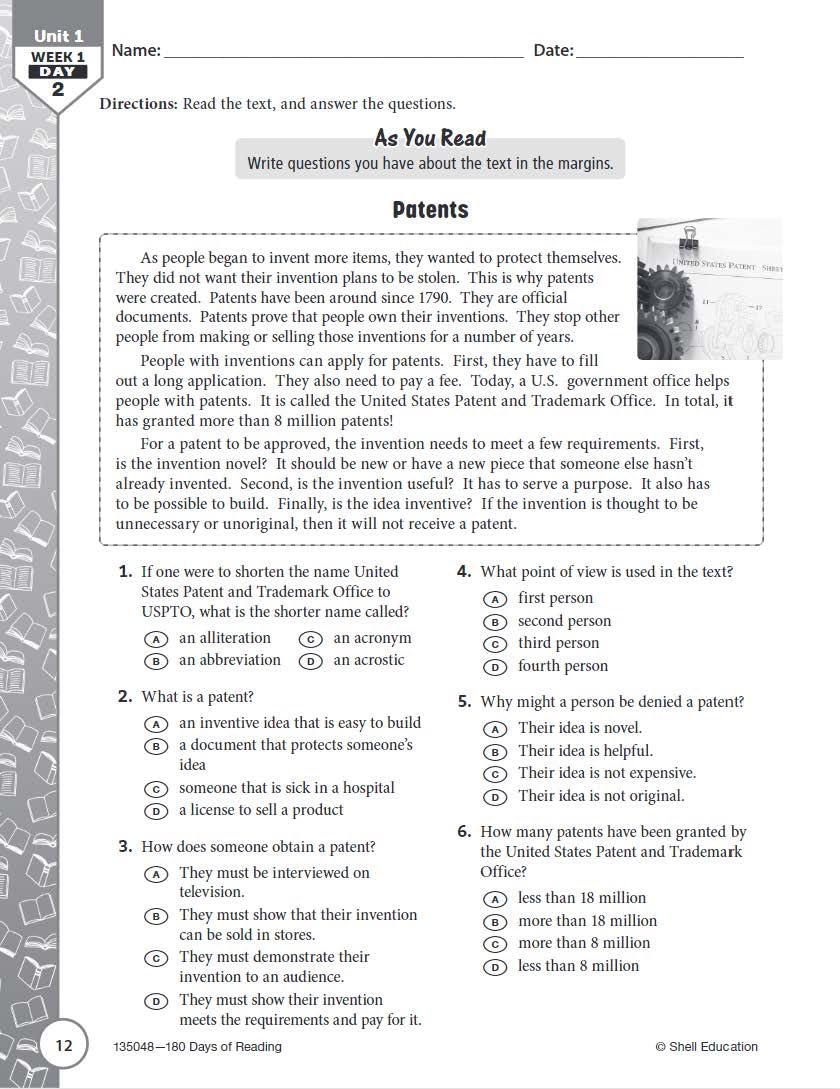 180 Days™: Reading for 6th Grade 2nd Edition Practice Workbook for Classroom and Home, Cool and Fun Practice Created by Teachers (180 Days of Practice) 180 Days™: Reading for 6th Grade 2nd Edition Practice Workbook for Classroom and Home, Cool and Fun Practice Created by Teachers (180 Days of Practice) Perfect Paperback Kindle