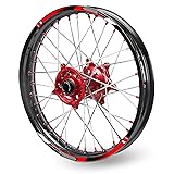 MC MOTOPARTS A01B Off Road Dirt Bike Red Wheel