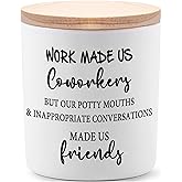 BFJLIFE Coworker Gifts for Women Funny Cool Co Worker Gifts for Christmas Birthday Unique Lavender Scented Soy Candles