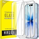 JETech Screen Protector for iPhone 17 6.3-Inch, Tempered Glass Film with Easy Installation Tool, 9H Hardness, Case-Friendly, 