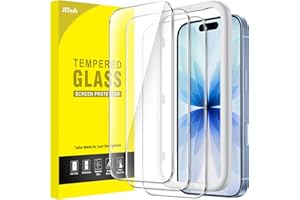 JETech Screen Protector for iPhone 17 6.3-Inch, Tempered Glass Film with Easy Installation Tool, 9H Hardness, Case-Friendly, 