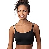 Floatley Cozy Adapt Medium Impact Sports Bra Wirefree Soft Comfort Back Closure Strappy Yoga Bra with Embedded Pads for Women
