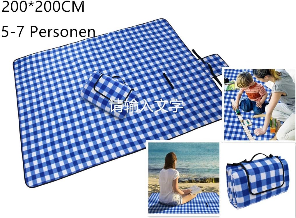 Qulista Waterproof Picnic Rug Picnic Beach Blanket Foldable Mat Outdoor Beach Mat Quick Drying(UK STOCK)