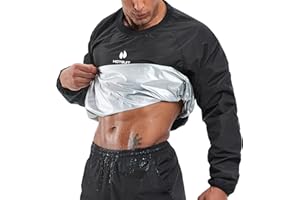 HOTSUIT Sauna Suit Men Anti Rip Sweat Suits Gym Boxing Workout Jackets