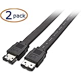 Cable Matters (2 Pack) 6 Gbps Shielded eSATA Cable - 6 Feet