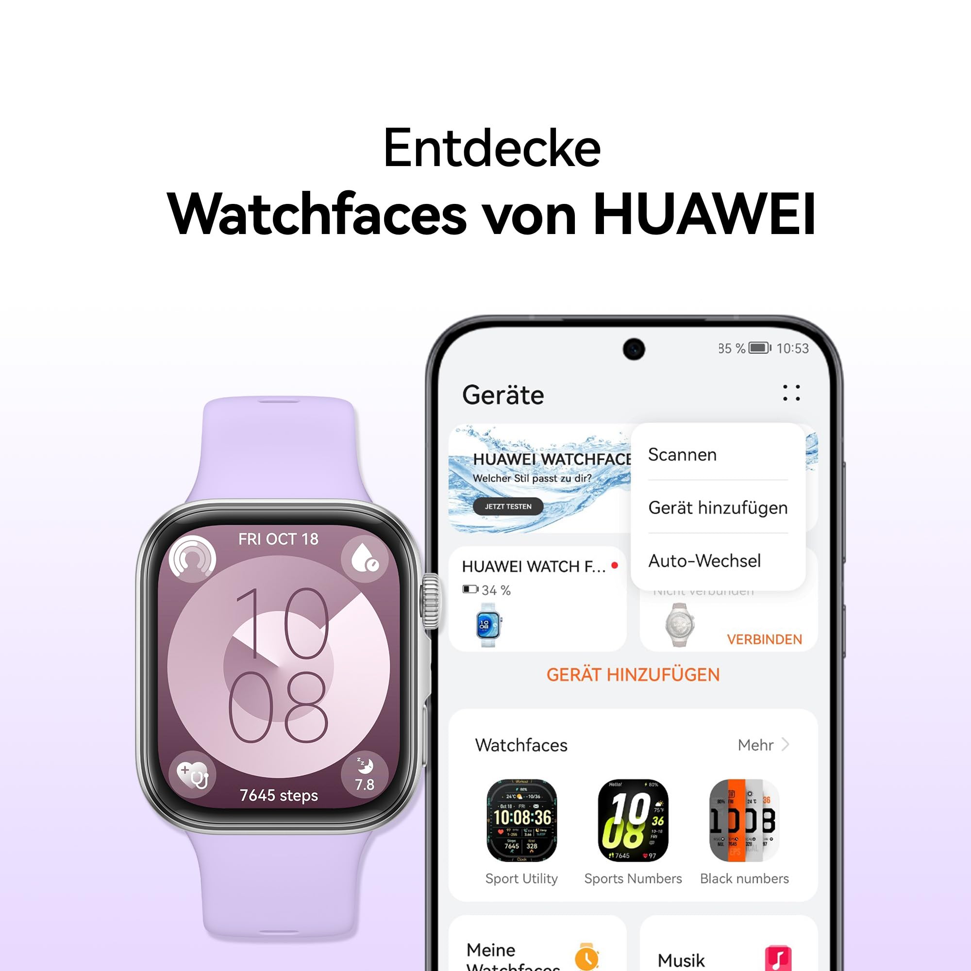 HUAWEI Watch FIT 4 Smartwatch, GPS, Fitness Tracker, Grau 9