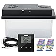 Briidea Electric Humidifiers for Cabinet (10-50 Cubic Ft.), 30% RH~80% RH Humidity Setting Values, Perfect Monitoring Temperature and Humidity, 12V Adapter Power Supply