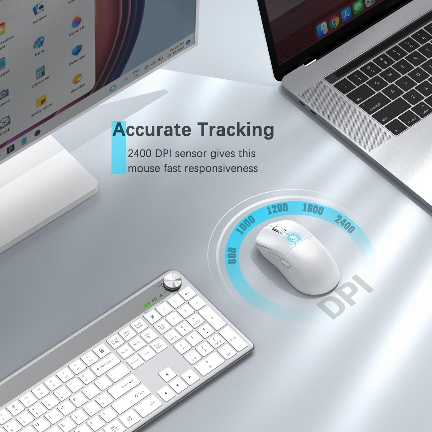 Mua J JOYACCESS Wireless Keyboard and Mouse, Portable Wireless Keyboard ...