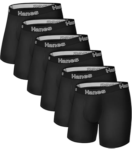 Active 23 Mens Multipack Dry Fit Performance Boxer Briefs for Men