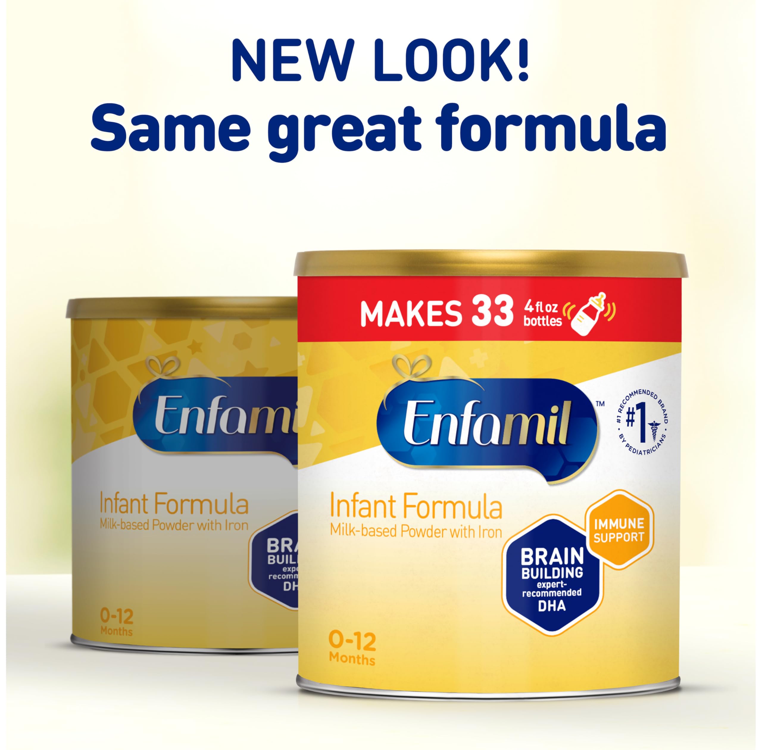 Enfamil Infant Formula, Milk-based Baby Formula with Iron, Omega-3 DHA & Choline, Powder Can, 21.1 Oz